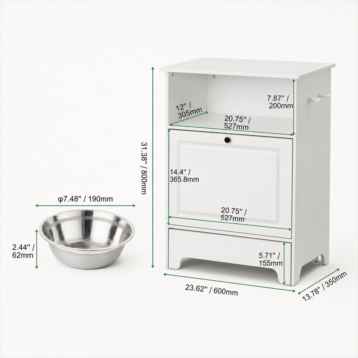 Pet Feeding Cabinet
