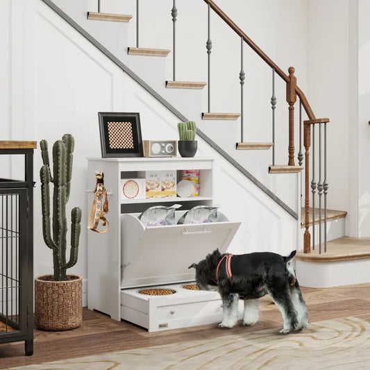Pet Feeding Cabinet